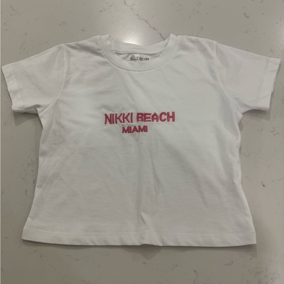 shop X NIKKI BEACH Tops - Women’s White T-Shirt